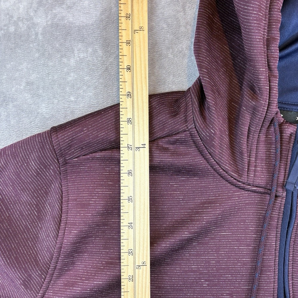 Under Armour Hoodie Mens 2XL Purple Burgundy Long Sleeve 1/4 Zip Pullover - Picture 9 of 10